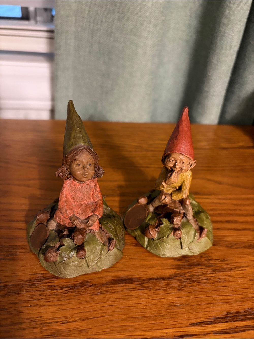 Whimsical Garden Gnome Figurine Set 1985 Lilibet#59, 1984 Eddie#93